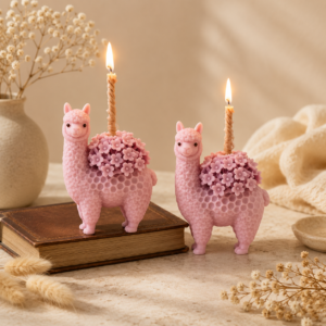 3D Alpaca Silicone Candle Mold