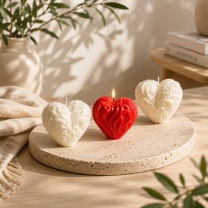 3D Love Heart Silicone Candle Mold